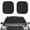 Black Leopard Print, variant on Yuyamidu Highland Cow Car Sun Shade Butterfly Car Sun Shade Windshield for Truck Van Sedan Brown Cow Print Automotive Windshield Sunshades 2 Pack Vehivle Windshield Cover