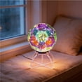 thumbnail image 4 of Lámpara decorativa nocturna con forma de balón de fútbol brillante | Adorno de escritorio iluminado con cambio de color | Decoración de mesa para aficionados al deporte en el hogar, 4 of 6