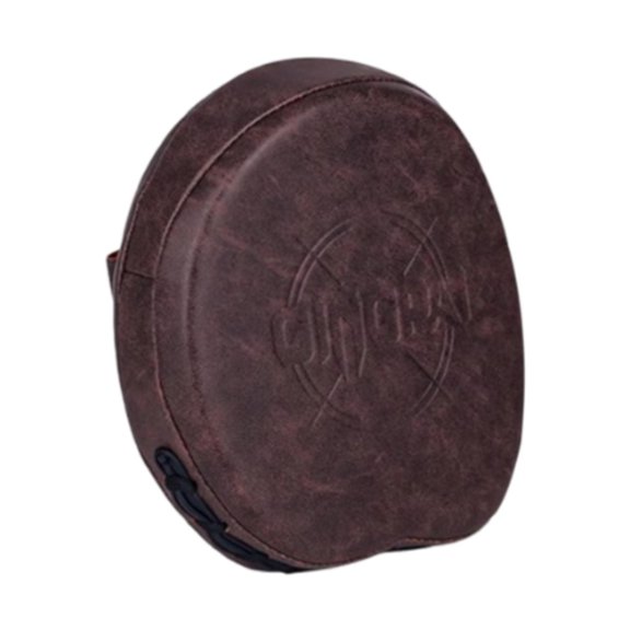 Almohadilla de mano de entrenamiento, accesorio de boxeo, almohadilla de perforación para Kickboxing, agarre Mma Color café