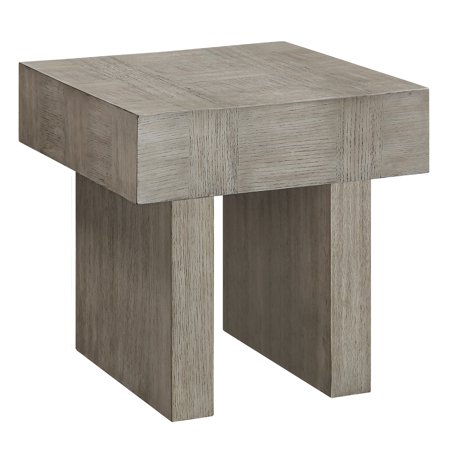 Ultra-modern Wood End Table In Brown Gray - Rectangular For Home Contemporary Style Study