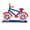 B, variant on JoyMoreHome Patriotic Bike Decor 4th of July Bicycle Decorations