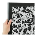 thumbnail image 4 of PinPix ArtToFrames 10x16 Custom Cork Bulletin Board Floral Black Leaf   Poster Board Has a Fabric Style Canvas Finish, Framed in Satin Black (PinPix-180), 4 of 6