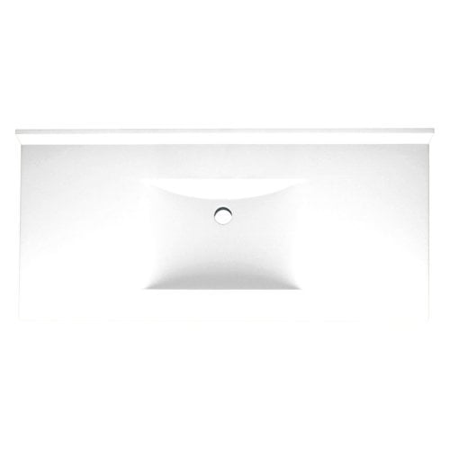 Swanstone 49W x 22D in. Contour Solid Surface Vanity Top