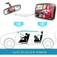thumbnail image 5 of Baby Car Mirror for Rear Facing Infant, Shatterproof & Crash Tested, Extra Wide Clear View, 360° Adjustable, Easy Install, Fits Most Vehicles, 5 of 6