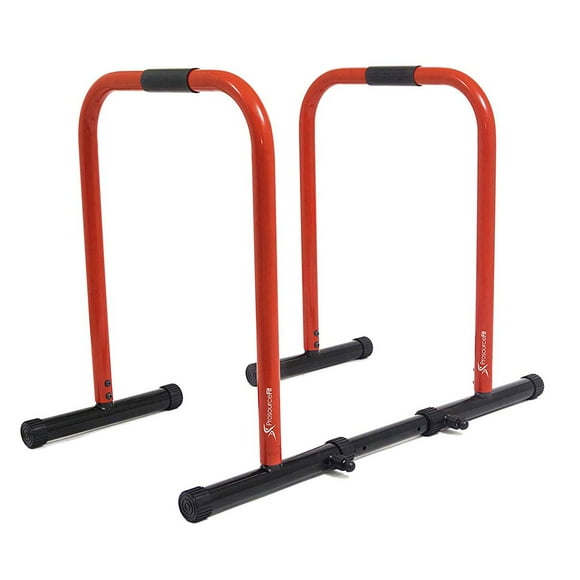 Prosource Fit Adjustable Home Parallel Dip Stand Bar Station Exercise Equipment