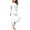 White, variant on Busydd Womens Pajama Sets Casual Solid Color Matching Pj Sets for Woman Long Sleeve Round Neck Button Tops and Pants Loungewear Sets S