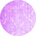 thumbnail image 1 of Ahgly Company Indoor Round Abstract Purple Contemporary Area Rugs, 5' Round, 1 of 4