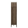 thumbnail image 5 of Storage Display Cabinet Bookshelf Bookcase, Walnut Brown, Wood, Living Dining Room Kitchen Cafe Bistro Hospitality Restaurant, Modern Contemporary, HB37751, 5 of 10