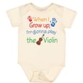 thumbnail image 3 of Inktastic Violinist Future Violin Music Player Boys or Girls Baby Bodysuit, 3 of 5