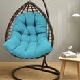 thumbnail image 4 of Eurhowing Egg Chair Cushion Replacement, 4.5" Thick Waterproof Non-Slip Hanging Basket Chair Pad, Outdoor Indoor Patio Swing Seat Cushion (Blue), 4 of 7