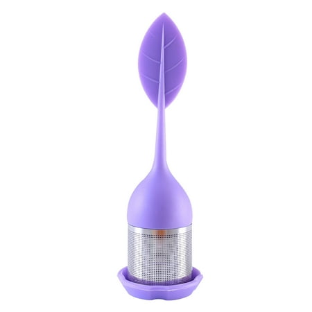 

Fuieoe Kitchen Tea Infuser ，Silicone Handle Stainless Steel Strainer with Drip Tray Kitchen Gadgets Clearance