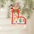 thumbnail image 4 of Ganfancp Árbol de Navidad de Madera Colgante Decoración de Navidad Decoración de Escena Colgante Decoración de Árbol de Navidad Varias Formas Disponibles 2Pcs Liquidación Ventas Hoy Ofertas Prime Col, 4 of 6