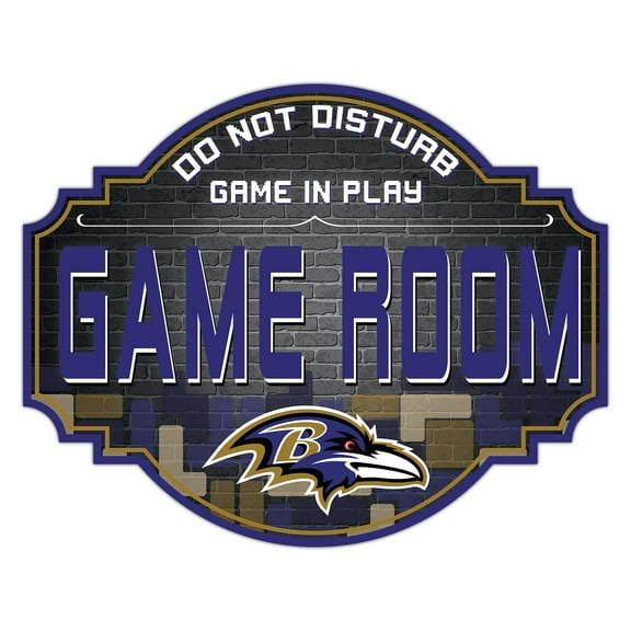 Baltimore Ravens 12'' Game Room Tavern Sign