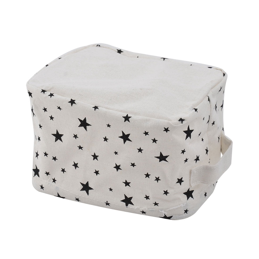 Unique Bargains Fabric Star Household Desktop Makeup Sundries Storage Box Basket Closet