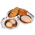 thumbnail image 4 of Food Tray, Kids Food Plate, Strong Rust Resistance Durable  And Safe Silky Edges Without Scratching School Kitchen for Home Kids, 4 of 7