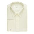 thumbnail image 4 of Marquis Men's Solid French Cuff Dress Shirt Cufflinks Included 19.5" Neck 36/37 Sleeve, Silver, 4 of 7
