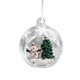 thumbnail image 2 of Bola Colgante de Navidad de Cristal Transparente Gloria para Decoración de Fiesta, 2 of 8