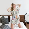 thumbnail image 5 of Honeii Happy Easter for Women's Summer Pajama Set ,Soft Short Sleeve Shirt & Matching Bottoms,Loungewear,2PCS Sleepwear Relaxed Home Wear-Medium, 5 of 6