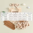 thumbnail image 4 of mgoYE Newborn Baby Girl Cowgirl Outfit Western Romper and Tutu Skirt Socks Headband 4Pcs Coming Home Clothing Set 12-18 Months, 4 of 9