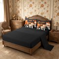 thumbnail image 4 of Erosebridal Pumpkin Variety 7-Piece Twin Bedding,Fall Harvest Bedding Comforter Set,Dark Grey,Reversible, 4 of 6