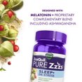 Vicks PURE Zzzs DeStress Melatonin Sleep Aid Gummies, Dietary Supplement, 1mg per Gummy, 42 Ct