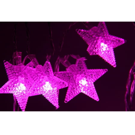 Mr Garden String Lights 8 2ft With 20 Leds Star Lights For Bedroom Patio Garden Gate Yard Parties Wedding Pink