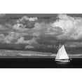 thumbnail image 3 of Johnson, George 14x11 Black Modern Framed Museum Art Print Titled - Port Townsend Sailboat II, 3 of 5