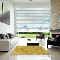 thumbnail image 6 of Ahgly Company Indoor Rectangle Patterned Bold Yellow Area Rugs, 2' x 4', 6 of 6