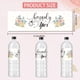 thumbnail image 2 of 30 etiquetas para botellas de agua para bodas, pegatinas con diseño de "Felices para siempre", con forma de flor y anillo de diamante, impermeables, para decoración de fiestas, 8,5 x 2,5 pulgadas., 2 of 7