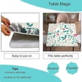 thumbnail image 3 of Nappes Ajustées à Bord Élastique pour Table, Motif Feuille Imprimé sur Nappe en Polyester Résistant aux Taches, pour Restaurant Intérieur Ou Fête Patio Extérieur, Convient pour Table Carrée 48 Pouces x 48 Pouces, 3 of 5