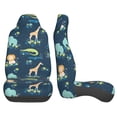 thumbnail image 3 of Yiaed Tropical Animals Print Car Seat Covers,Universal Auto Seats Protector Fits for Car,SUV Sedan,Truck,Automotive Seat Covers & Accessories(Two packs), 3 of 7