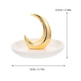 thumbnail image 2 of MasteelfCA 1pc Ceramic Jewelry Display Tray Moon Design Earrings Rings Storage Tray Decor, 2 of 9