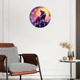 thumbnail image 3 of Non-Ticking Silent Wall Clocks Battery Operated Personalized Decor Clock for Living Room,Bedroom-Majestic Wolf Howling On Top Of Mountain At Sunset(16inch), 3 of 4