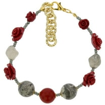 GlassOfVenice Murano Glass Rosa Di Marmo Bracelet
