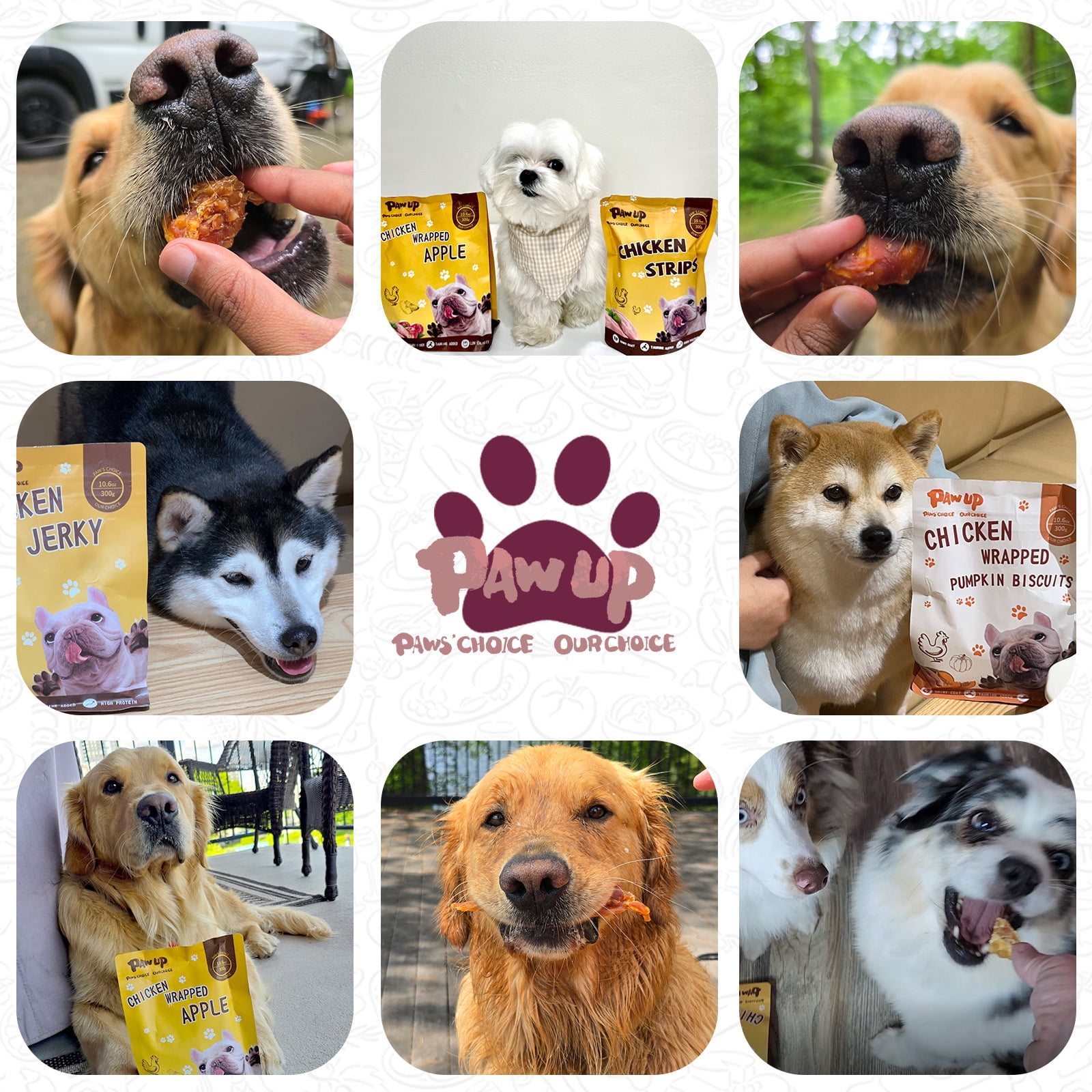 (2 pack) PAWUP Sweet Potato Dog Treats, Duck and Double Sweet Potato Dog Treats, Duck Jerky Chews for All Dogs, Low Fat, High Fiber, 10.6oz