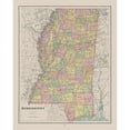 thumbnail image 3 of Cram 20x24 Black Modern Framed Museum Art Print Titled - Mississippi - Cram 1892, 3 of 5