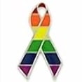thumbnail image 3 of PinMart LGBT Gay Pride Awareness Ribbon Enamel Lapel Pin, 3 of 4