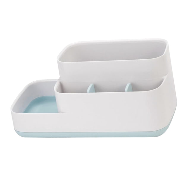 Estuche portacepillos multifuncional para pasta de dientes, organizador de almacenamiento, bandeja de baño, Caddy para organizador de tocador, cepillo Sunnimix Bandeja de baño Caddy