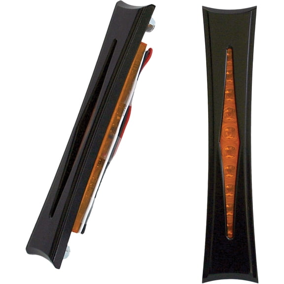 Accutronix BL01-IB Diamond LED Bag Lights - Black Anodized - Red LEDs