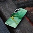 thumbnail image 4 of WIRESTER Shockproof Soft Rubber Cover Case for Samsung Galaxy A16 5G 6.7", Marble Gold And Green, 4 of 5