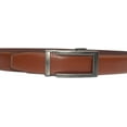 thumbnail image 6 of Marshal Men's Genuine Leather Ratchet Dress Belt With Automatic Buckle Tan Buckle8, 38", 6 of 9