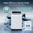 thumbnail image 5 of SUMMIT LIVING 1.5 Cu.ft Compact Washing Machine, LED Display 8 Wash Programs 10 Water Levels 3 Water Temperatures, Top-Load Compact Washer Machine for Apartment, Dorm, 5 of 9