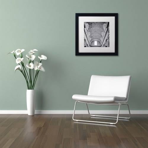 Trademark Fine Art "Paris II" Canvas Art by Alan Blaustein, White Matte, Black Frame
