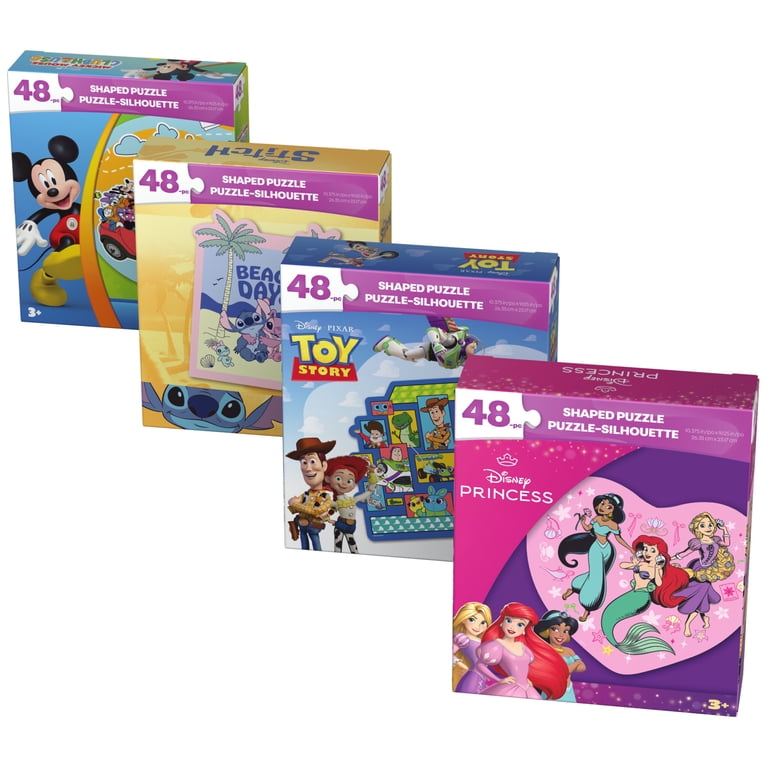 Disney Puzzles 4-Pack, 48 Pieces, Ages 3 and Up - Walmart.com