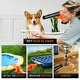 thumbnail image 6 of Fovendi Mini Leaf Blower Cordless with 2 Battery and Charger, 2-in-1 Handheld Electric Vacuum & Blow for Pet Hair,Crumb,Dust Cleaning(Orange), 6 of 10