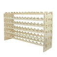 thumbnail image 3 of Zeny Home Pub Solid Wood Wine Rack - Freestanding Storage Display for Wine Lovers Four Different Sizes Suitable for Different Storing Amount (72 Bottles, 6 Tiers x 12), 3 of 5