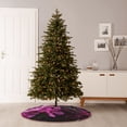 thumbnail image 6 of Lukts Pink Blossoms Butterfly Print Color Life Christmas Tree Skirt, Winter Holiday Tree Mat Decoration ,Can be Used as A Shawl-36", 6 of 6