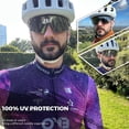 thumbnail image 2 of Gafas de Ciclismo KAPVOE Polarizadas Protección UV400 Plata, 2 of 6