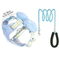 thumbnail image 3 of Dog Harness Small Sized and Leash Set, Soft Light, Breathable Padding & Anti-Escape Design, Adjustable Dogs Training & Walking, Blue, XL, 3 of 6