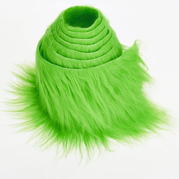 Shaggy Plush Faux Fur Fabric Precut Strips Fluffy Fuzzy Craft Fur for Gnomes Beard Hair Cosplay Costume Dwarf Decoration 2x60 inch